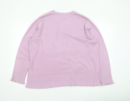 Womens UK Size 22 Debenhams Purple Pullover Jumper