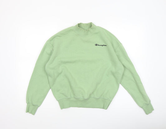 Womens UK Size XS Champion Green Pullover Sweatshirt