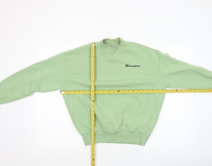 Womens UK Size XS Champion Green Pullover Sweatshirt