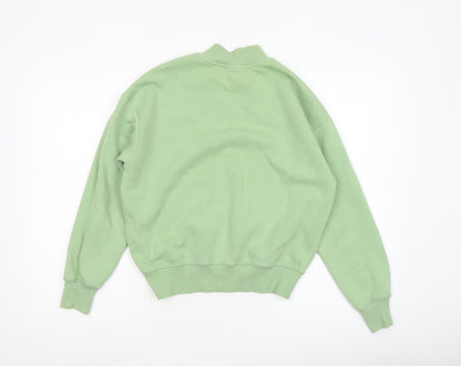 Womens UK Size XS Champion Green Pullover Sweatshirt