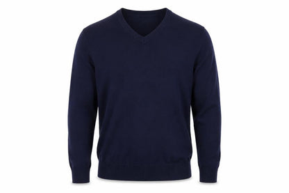 Gap Men’s Blue Cotton V-Neck Pullover Jumper Size L