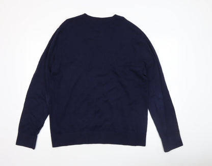 Mens UK Size L Gap Blue Pullover Jumper