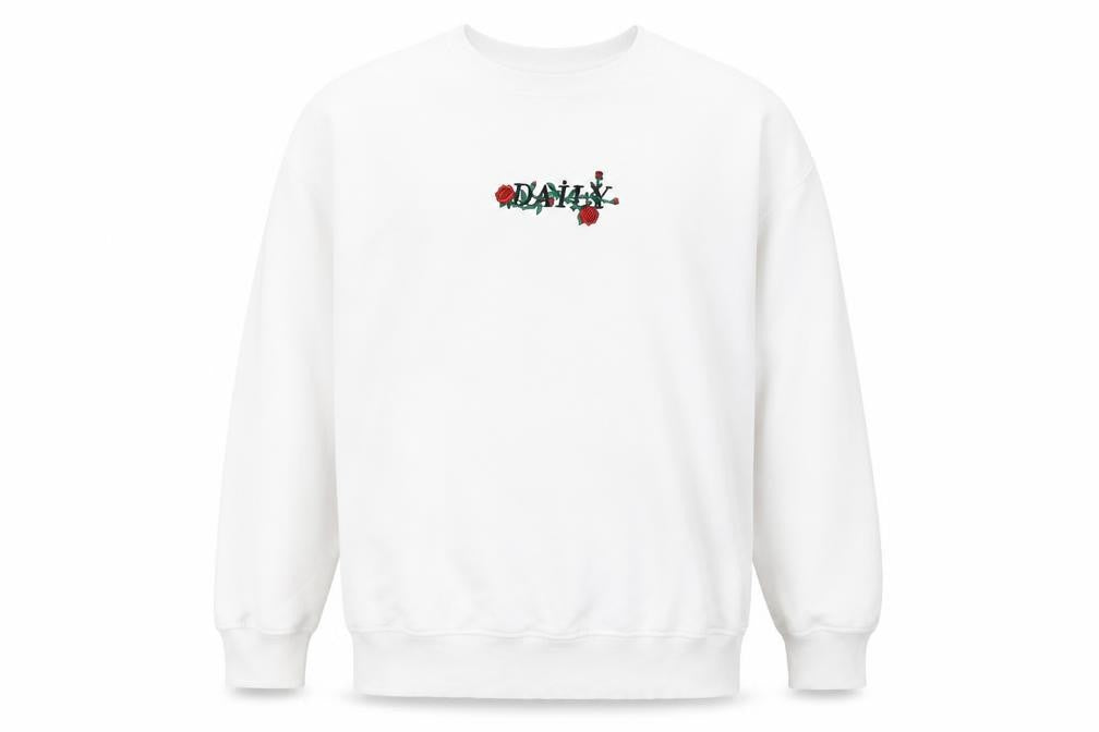 Mens UK Size L H&M White Pullover Sweatshirt