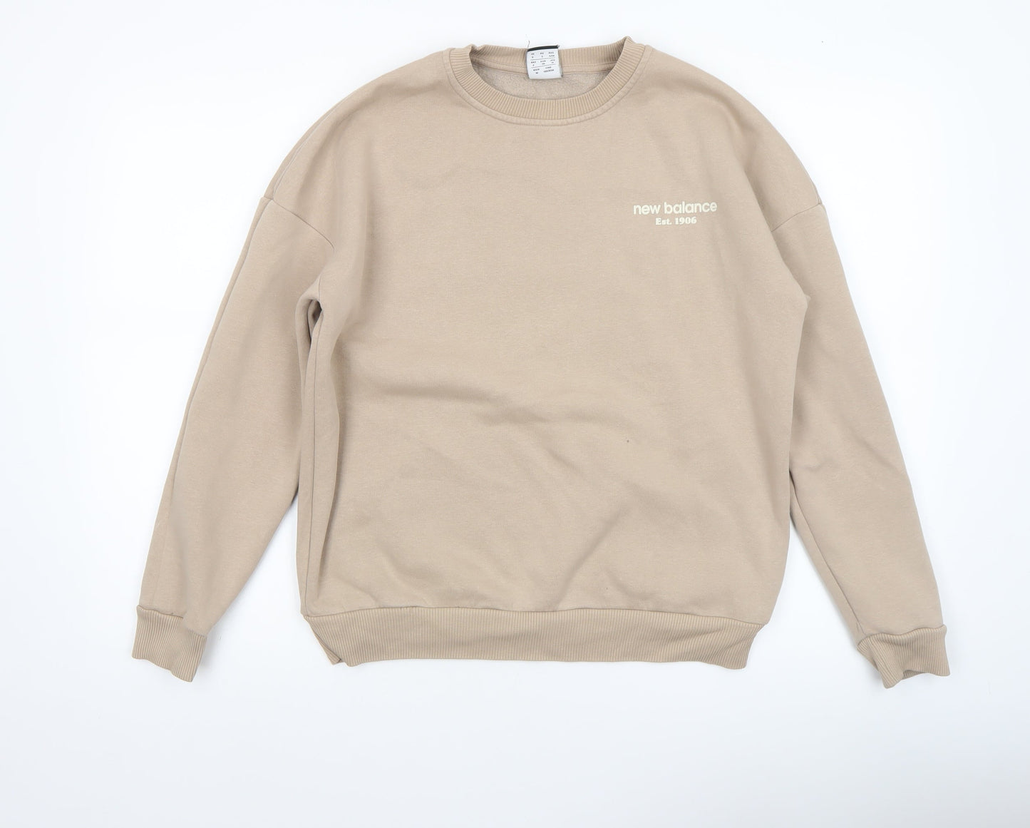 Womens UK Size S New Balance Beige Pullover Sweatshirt