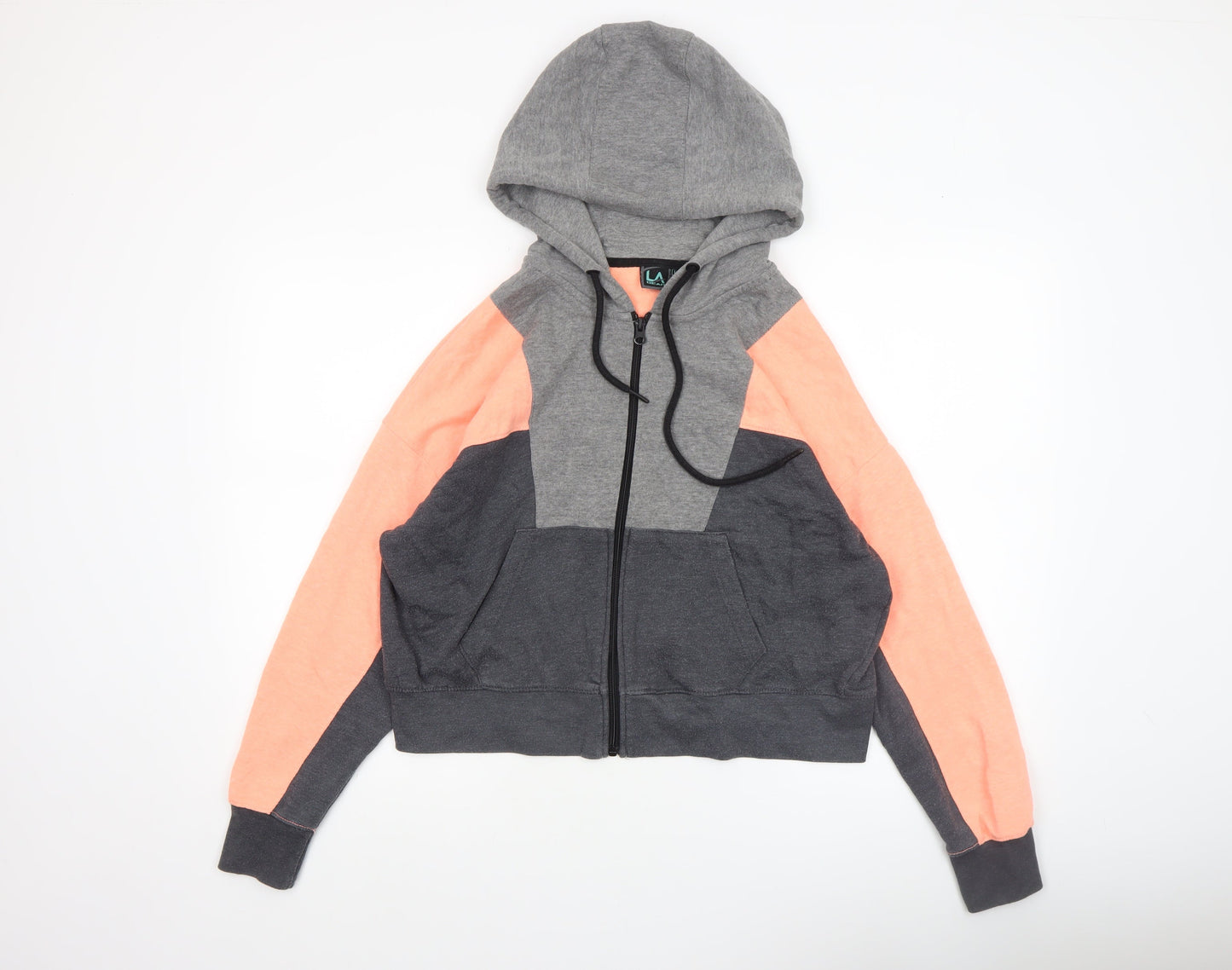Womens UK Size 14 LA Gear Multicoloured Full Zip Hoodie