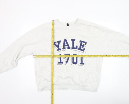 Womens UK Size L H&M Grey Pullover Sweatshirt