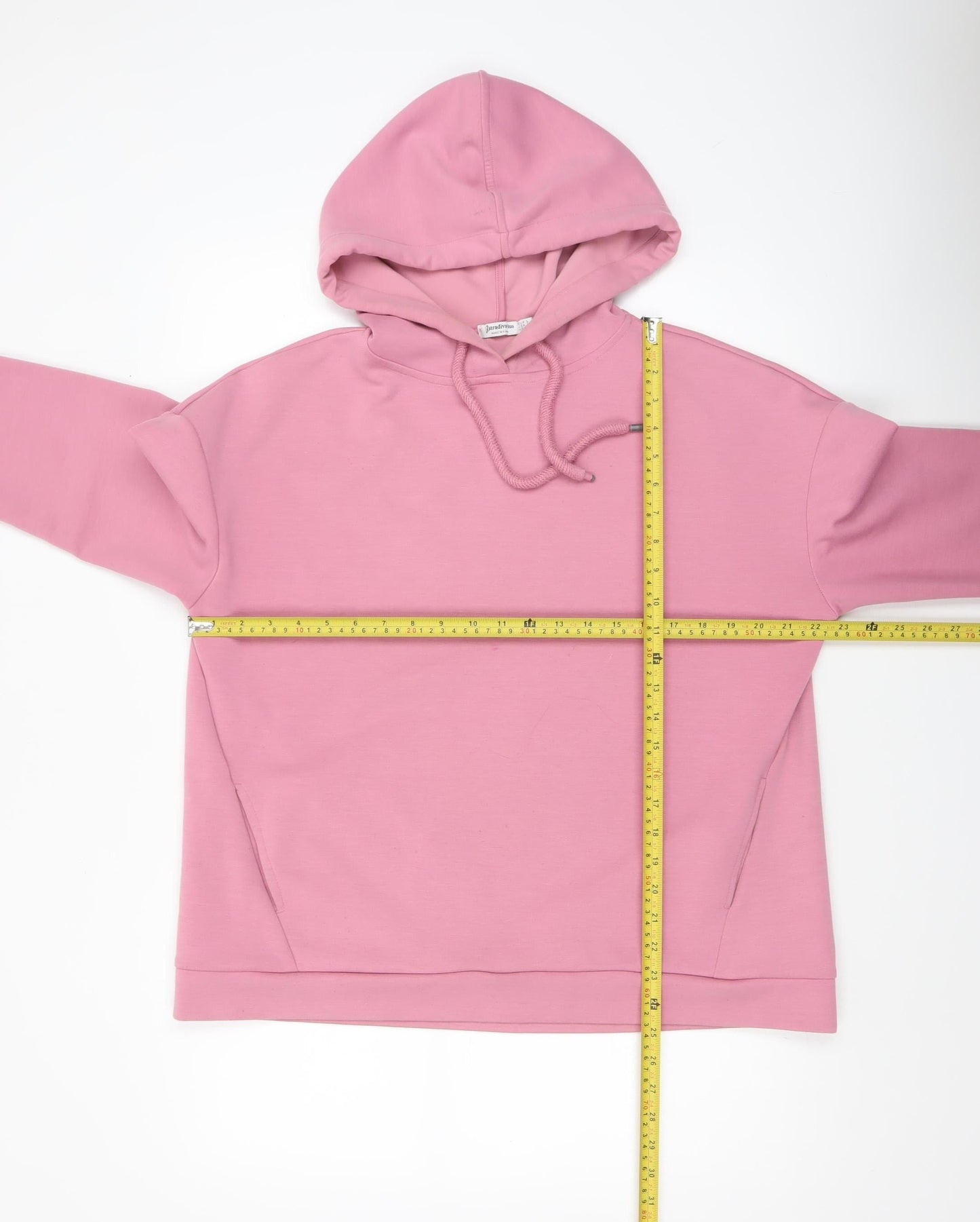 Womens UK Size L Stradivarius Pink Pullover Hoodie