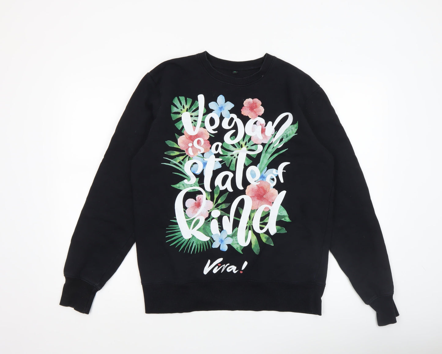 Womens UK Size M EarthPositive Black Pullover Sweatshirt
