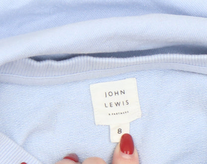 Womens UK Size 8 John Lewis Blue Pullover Sweatshirt