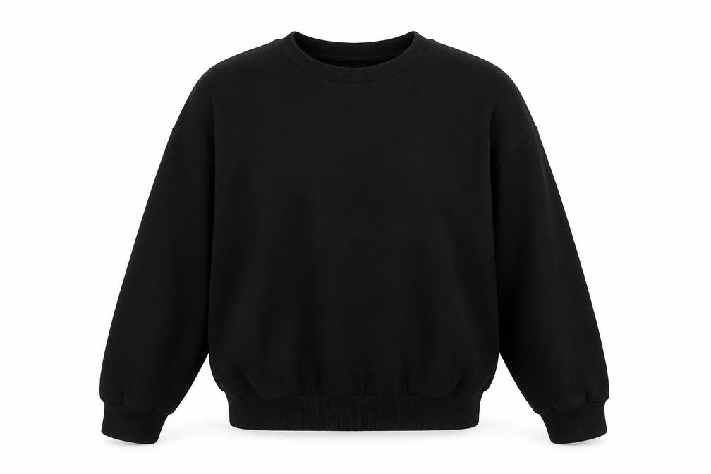 Womens UK Size L Pull & Bear Black Pullover Sweatshirt
