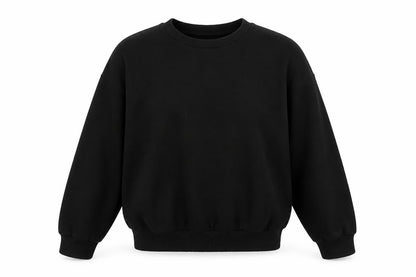 Womens UK Size L Pull & Bear Black Pullover Sweatshirt