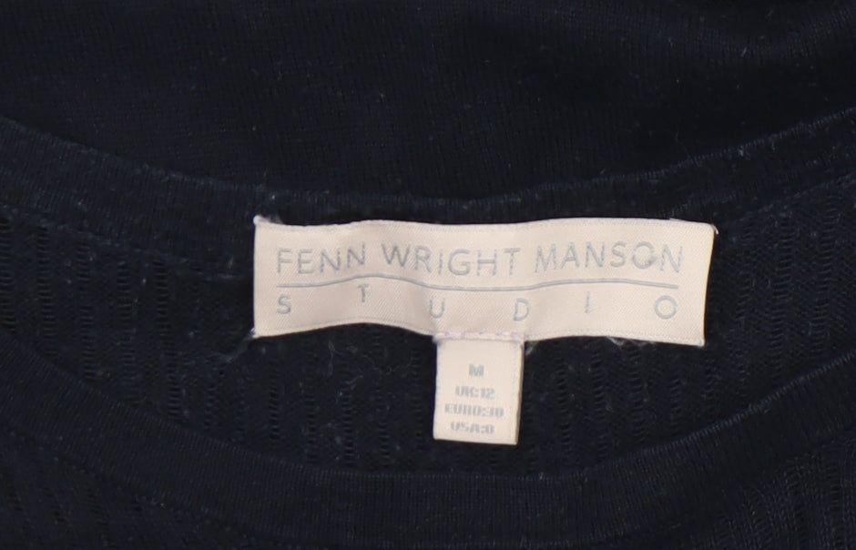 Womens UK Size 12 Fenn Wright Manson Black Pullover Jumper