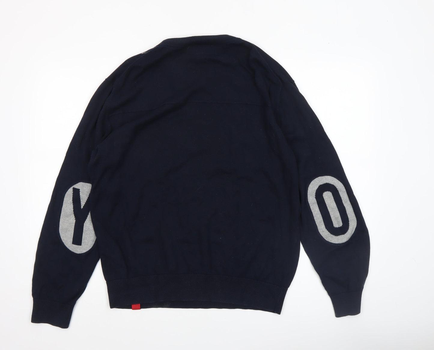 Mens UK Size M YOUR OWN EXPERIENCE Blue Pullover Jumper