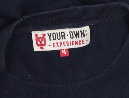 Mens UK Size M YOUR OWN EXPERIENCE Blue Pullover Jumper