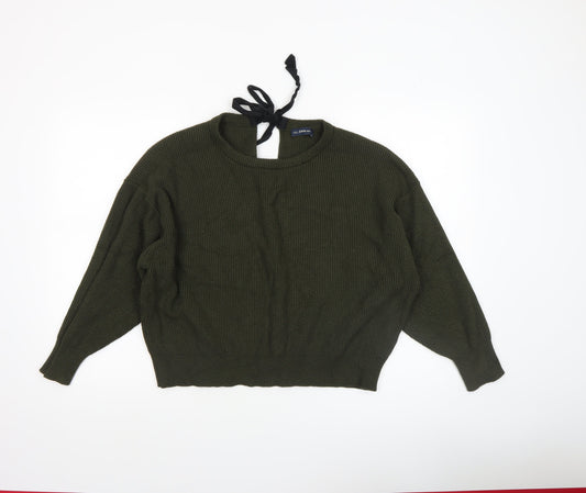 Womens UK Size XL Zara Green Pullover Jumper