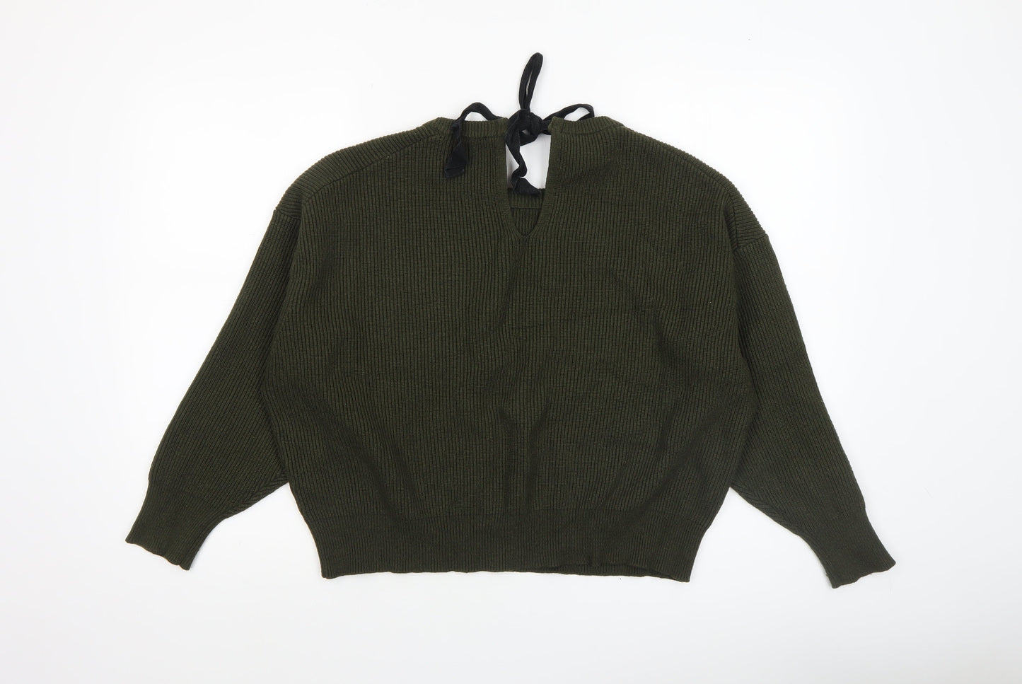 Womens UK Size XL Zara Green Pullover Jumper