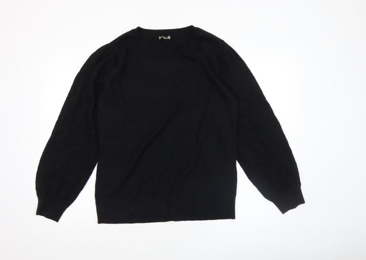 Womens UK Size L Patra Black Pullover Jumper