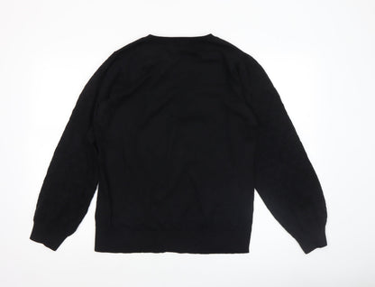 Womens UK Size L Patra Black Pullover Jumper