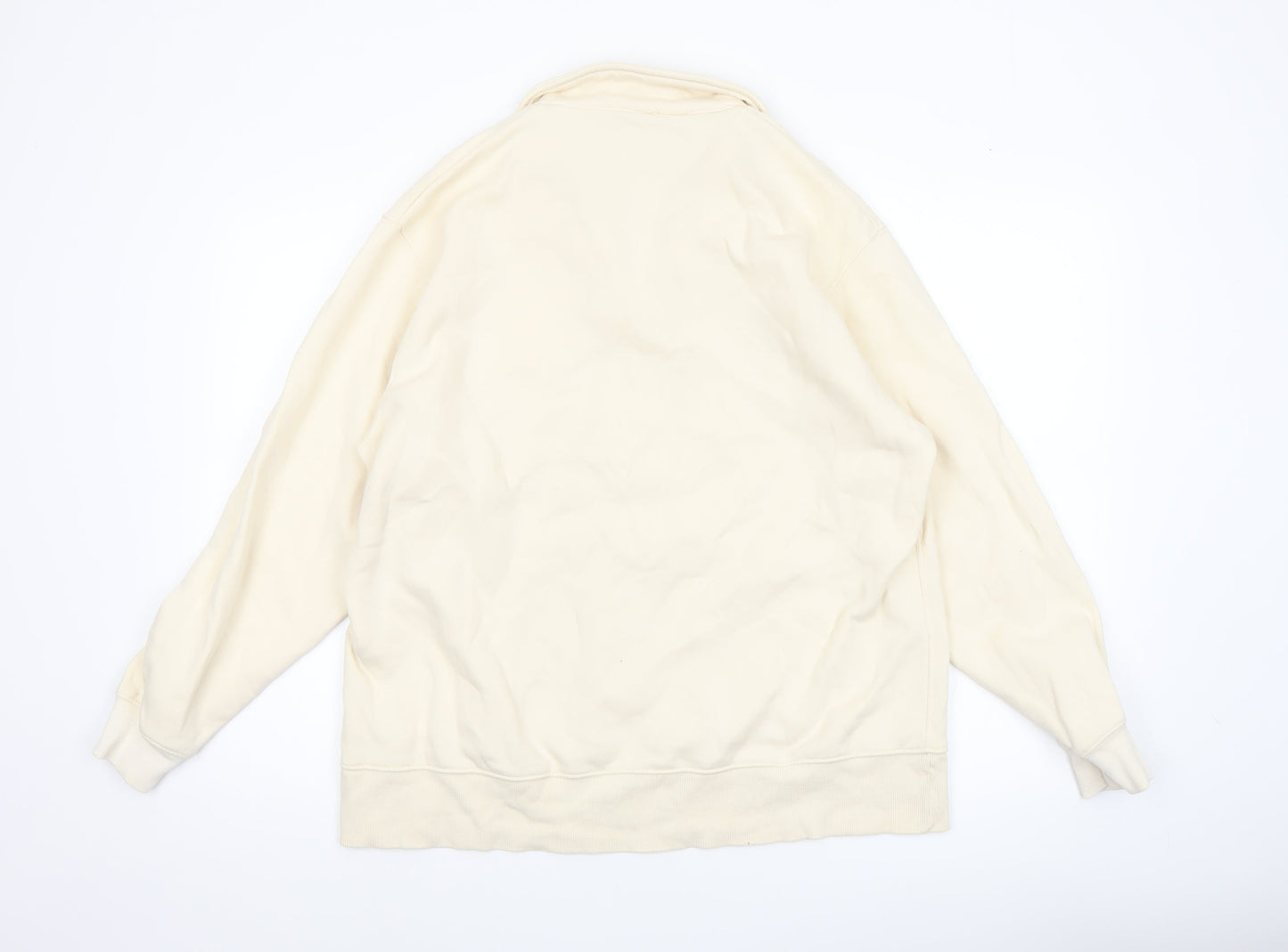 Womens UK Size L Zara Beige Pullover Sweatshirt