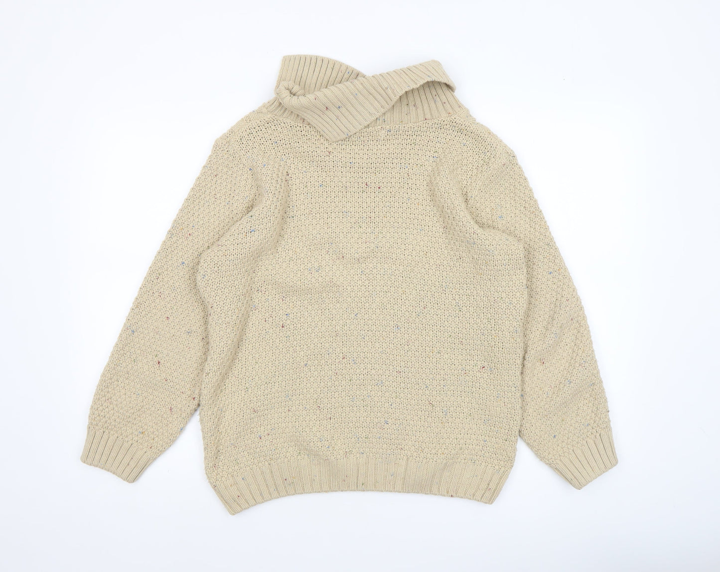 Womens UK Size S Country Rose Beige Pullover Jumper
