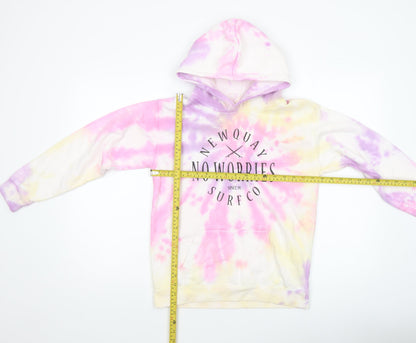 Girls UK Size 12-13 Years Just Hoods Multicoloured Pullover Hoodie