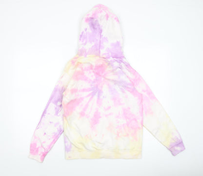 Girls UK Size 12-13 Years Just Hoods Multicoloured Pullover Hoodie