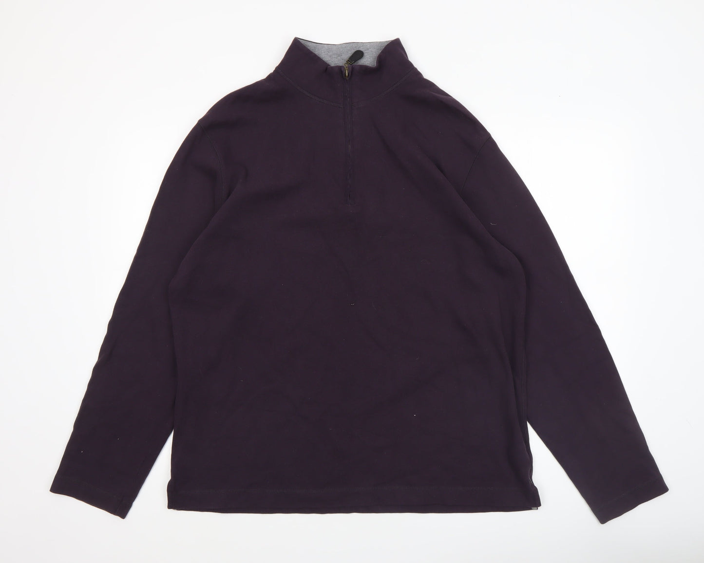 Mens UK Size L Marks and Spencer Purple Pullover Sweatshirt