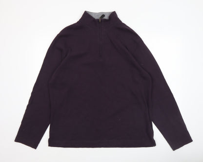 Mens UK Size L Marks and Spencer Purple Pullover Sweatshirt