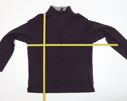 Mens UK Size L Marks and Spencer Purple Pullover Sweatshirt
