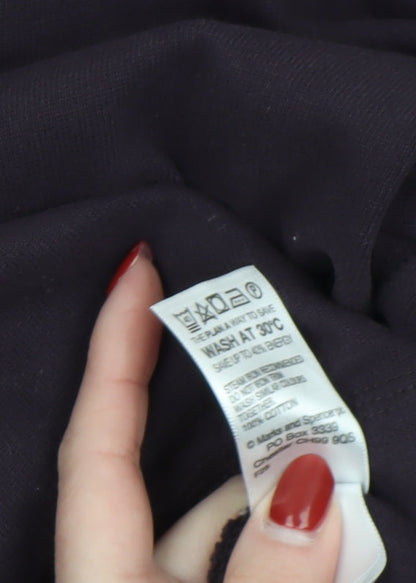 Mens UK Size L Marks and Spencer Purple Pullover Sweatshirt