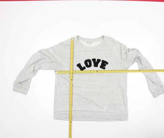 Womens UK Size L Whistles Grey Pullover Sweatshirt