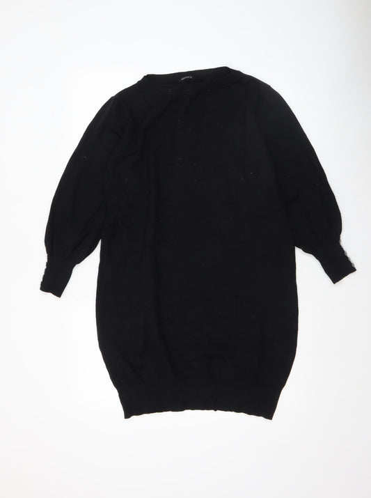 Womens UK Size 12 Roman Black Pullover Jumper