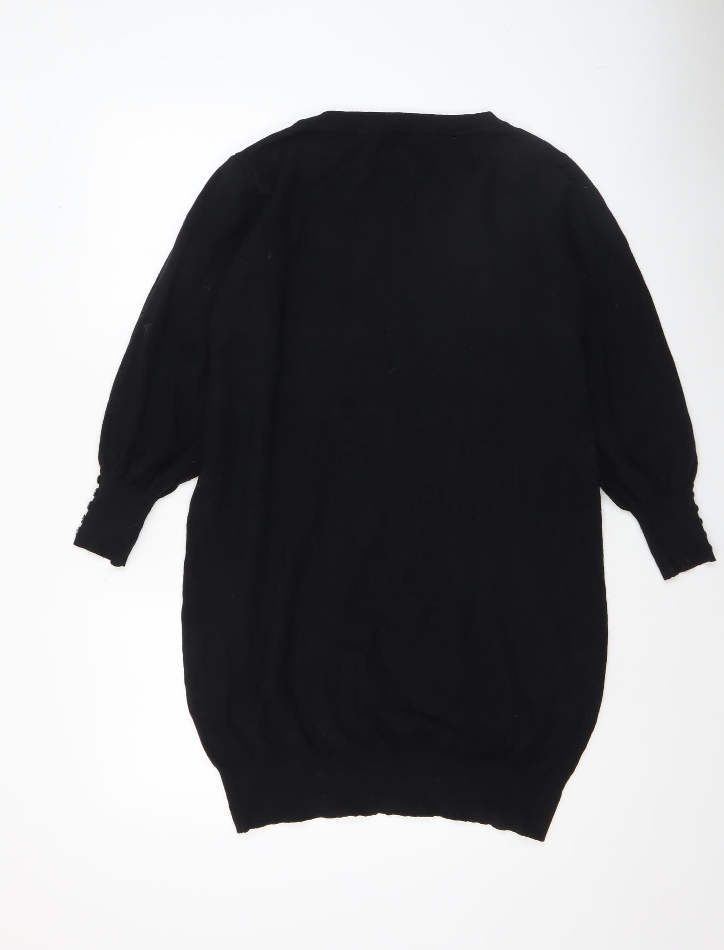 Womens UK Size 12 Roman Black Pullover Jumper