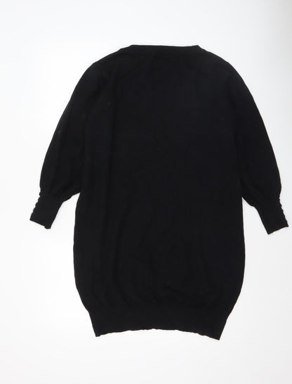 Womens UK Size 12 Roman Black Pullover Jumper