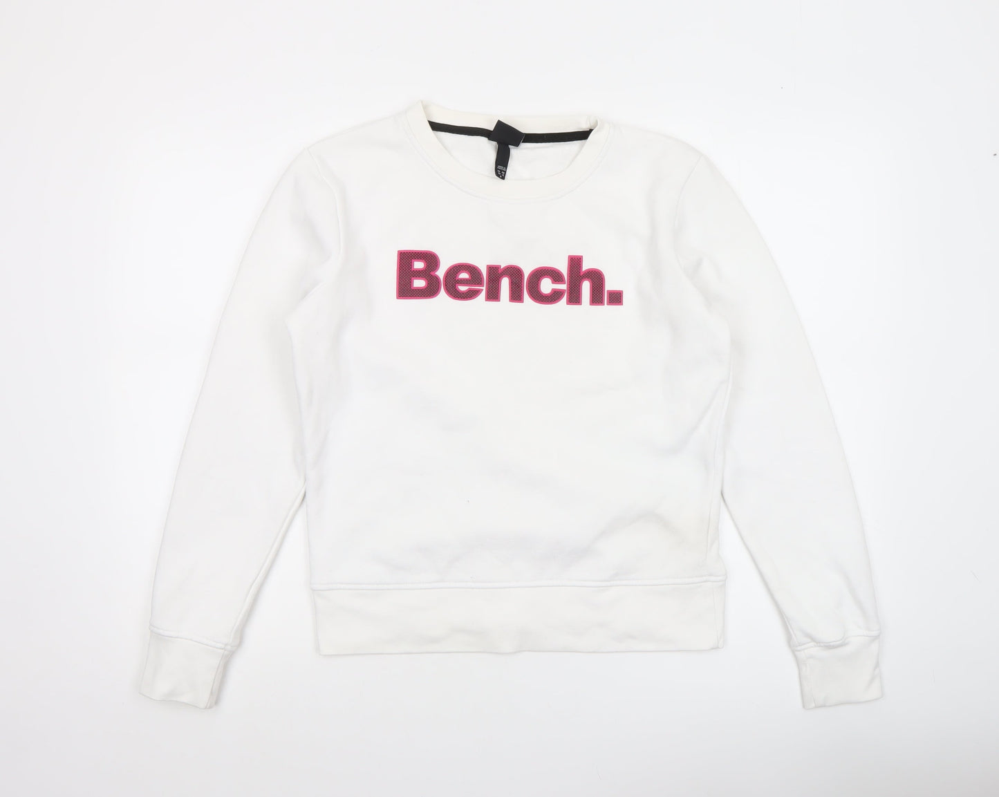 Womens UK Size M Bench White Pullover Sweatshirt