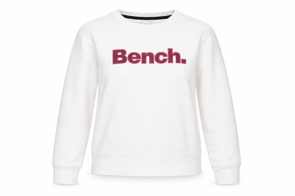 Womens UK Size M Bench White Pullover Sweatshirt