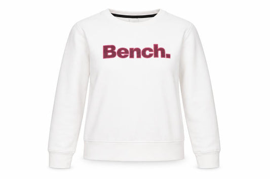 Womens UK Size M Bench White Pullover Sweatshirt