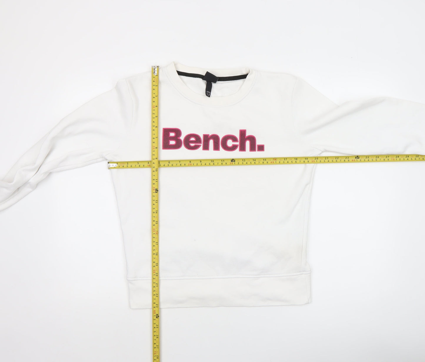 Womens UK Size M Bench White Pullover Sweatshirt