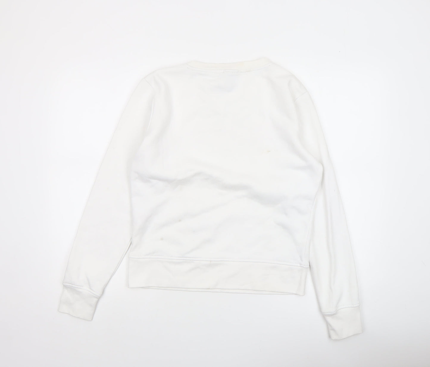 Womens UK Size M Bench White Pullover Sweatshirt