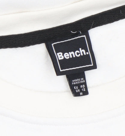 Womens UK Size M Bench White Pullover Sweatshirt
