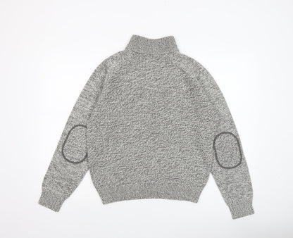 Mens UK Size M NEXT Grey Henley Jumper
