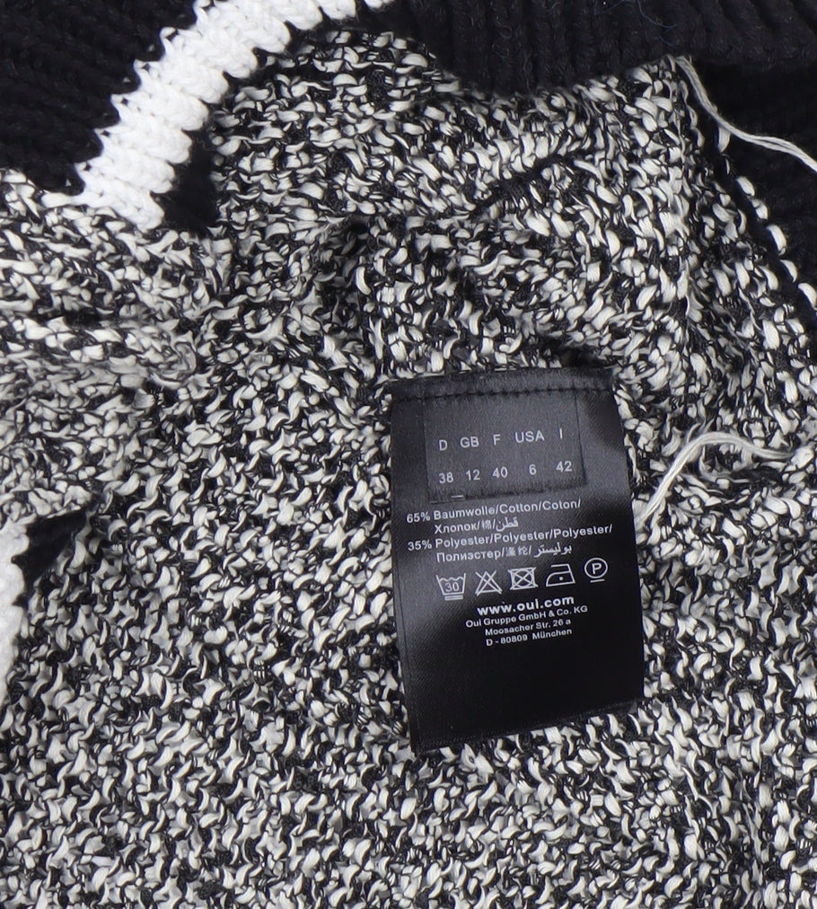 Womens UK Size 12 Oui Grey Cardigan Jumper