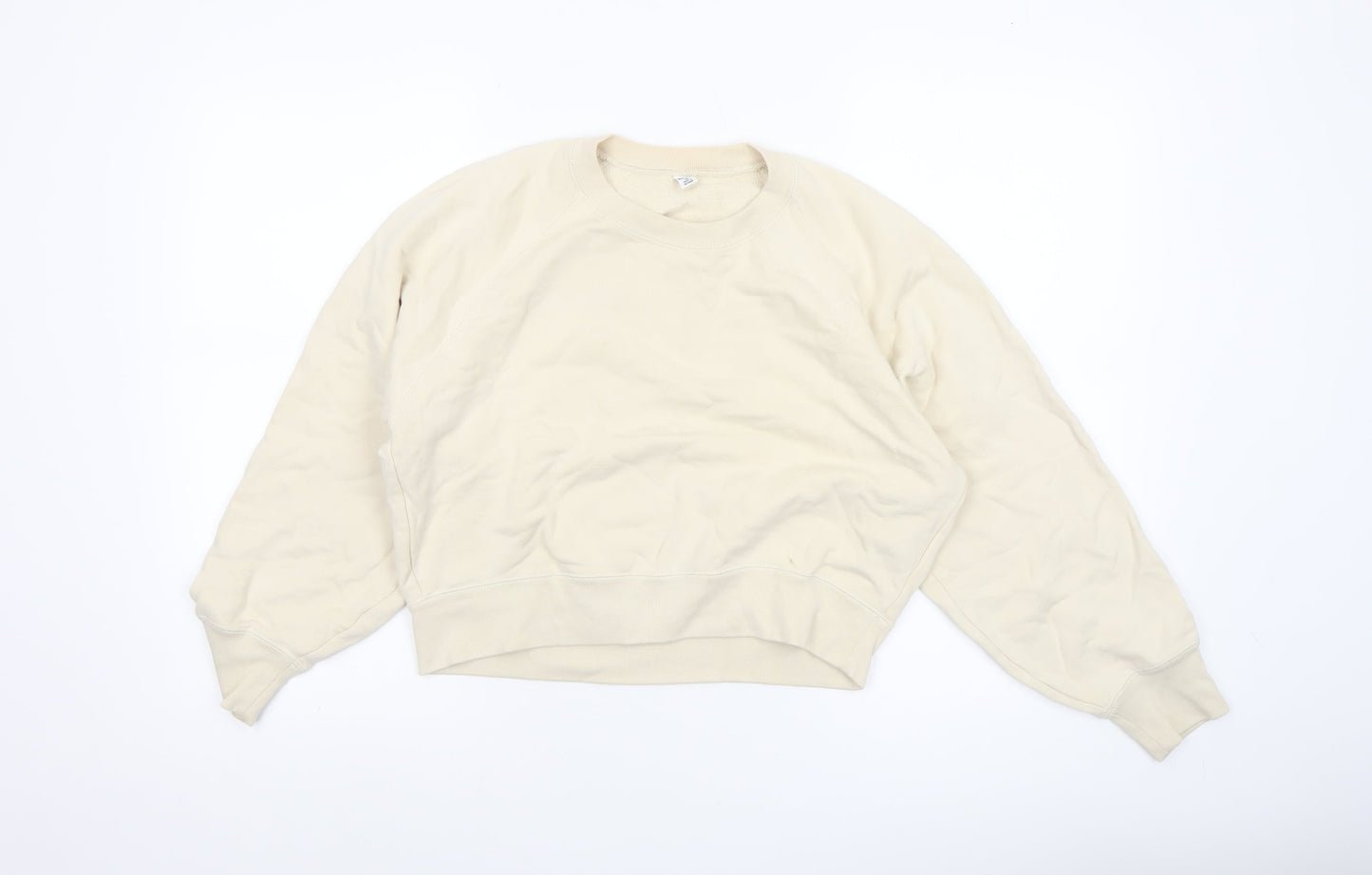 Womens UK Size XS Uniqlo Beige Pullover Sweatshirt