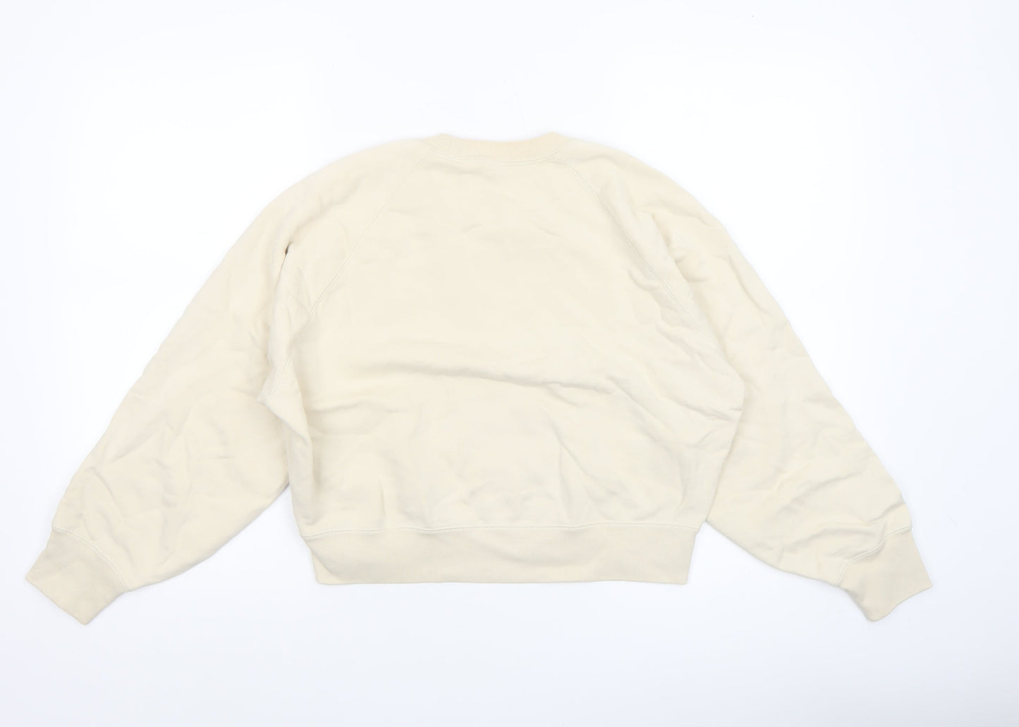 Womens UK Size XS Uniqlo Beige Pullover Sweatshirt