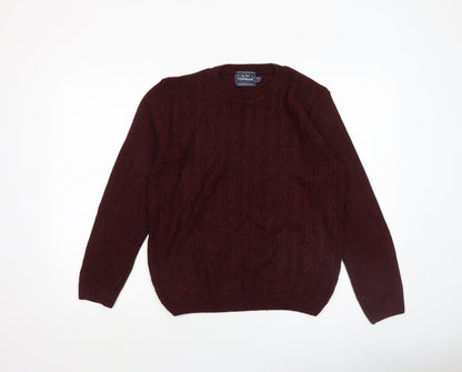 Mens UK Size XS Topman Red Pullover Jumper