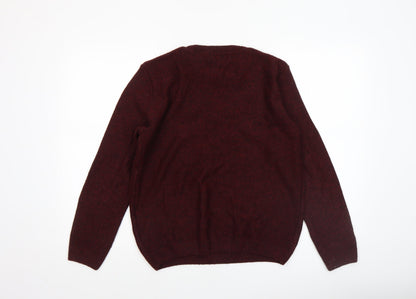 Mens UK Size XS Topman Red Pullover Jumper