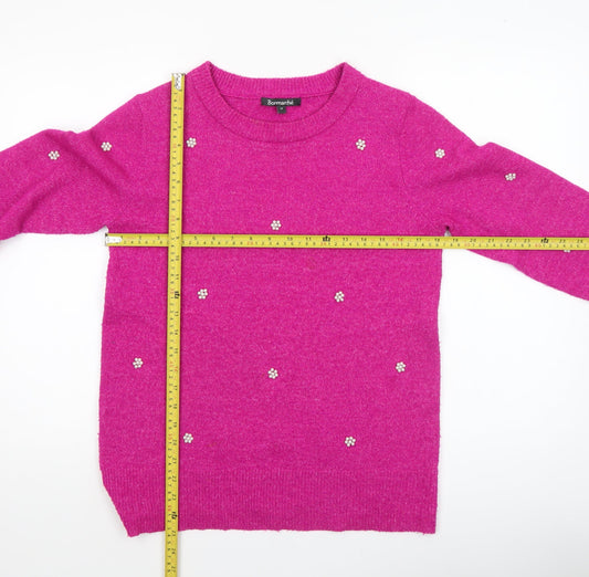Womens UK Size 10 Bonmarché Pink Pullover Jumper
