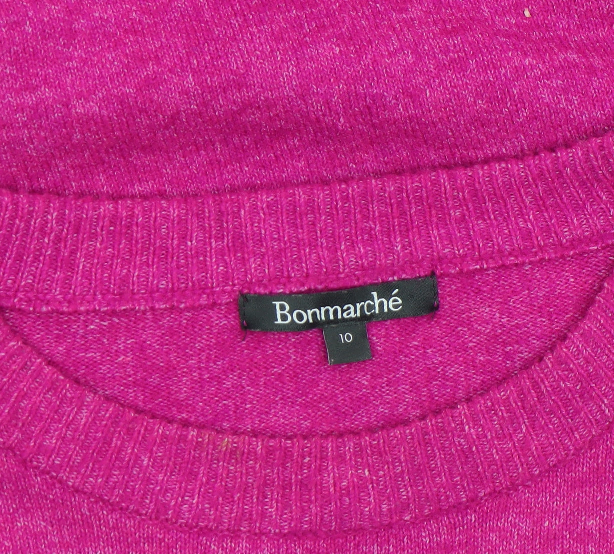 Womens UK Size 10 Bonmarché Pink Pullover Jumper