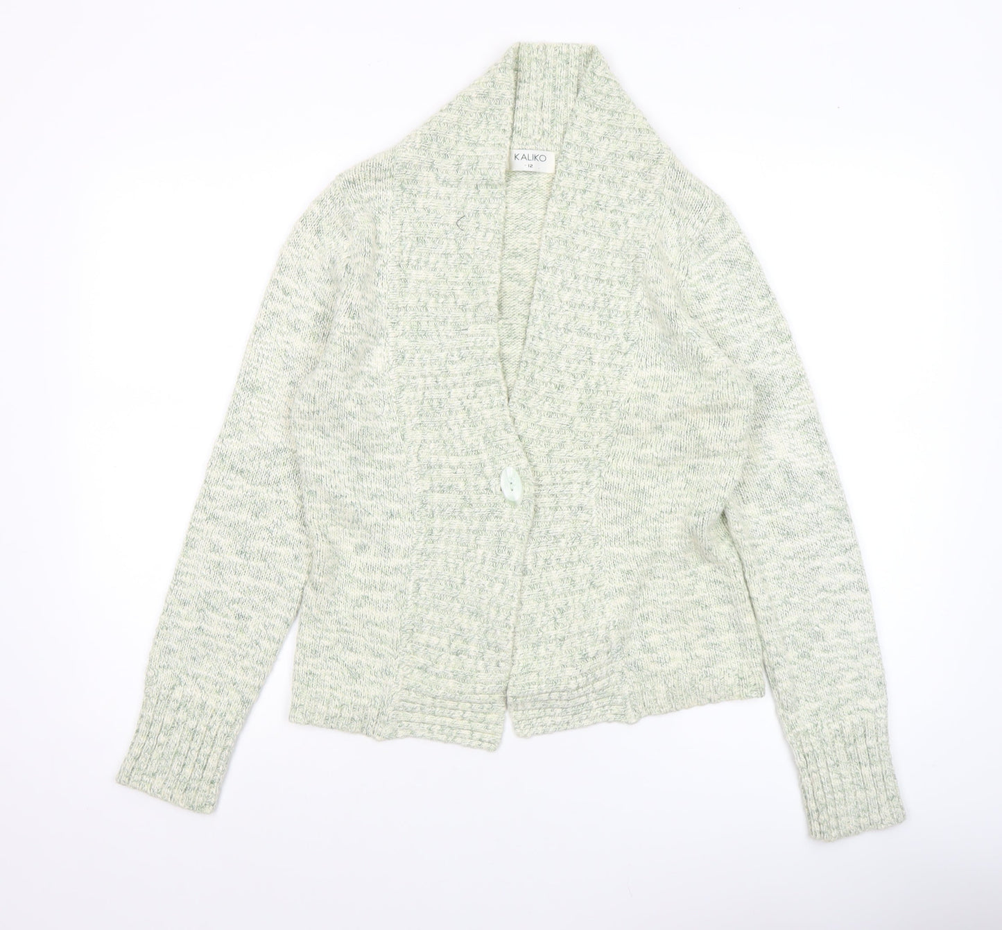 Womens UK Size 12 Kaliko Ivory Cardigan Jumper
