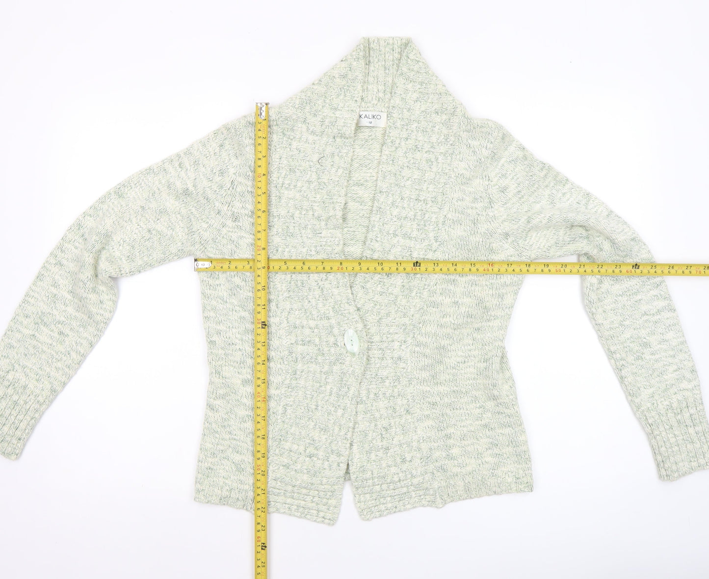 Womens UK Size 12 Kaliko Ivory Cardigan Jumper